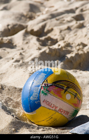 Volley-ball dans le sable de la plage Banque D'Images