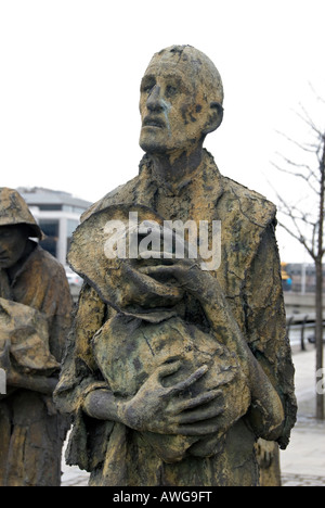 La famine Memorial à Dublin, Reupublic d'Irlande. Banque D'Images