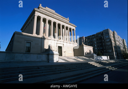 USA, Washington, D.C., 16e Rue, Temple de la Scottish Rite, façade néo-classique Banque D'Images