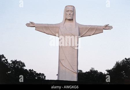 USA, Ohio, Eureka Springs, Montagne magnétique, Christ of the Ozarks, Banque D'Images