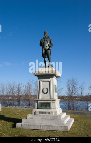 Robbie Burns Robert Burns statue par le Seigneur d'art Beaverbrook de Fredericton Nouveau-Brunswick Canada Banque D'Images
