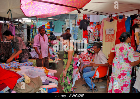 Les sections locales au marché de quatre bornes', 'l'île Maurice Banque D'Images