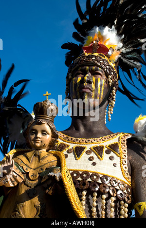Festival dinagyang iloilo panay aux Philippines Banque D'Images
