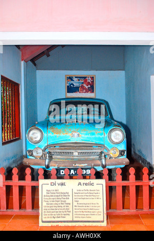 Asie extrême-Orient Vietnam Pagode Thien Mu , voiture dans laquelle le moine , Thich Quang Duc , a conduit à Saigon avant de se brûler à mort le 11 juin 1963 Banque D'Images