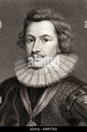 George Villiers, 1 duc de Buckingham, aka Sir George Villiers, 1592 -1628. Courtisan anglais, homme d'État, et mécène. Banque D'Images