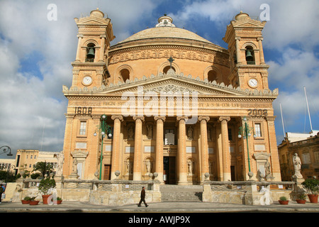 Dôme de Mosta Mosta l'église de Santa Maria à Malte Banque D'Images