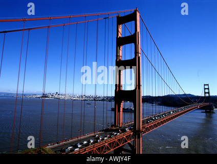 États-unis, Californie, San Francisco, Golden Gate Bridge. Banque D'Images