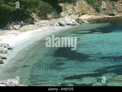 France, Corse, plage et cove Banque D'Images