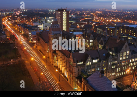 Vue aérienne du campus de l'Université de Manchester UK à south Banque D'Images