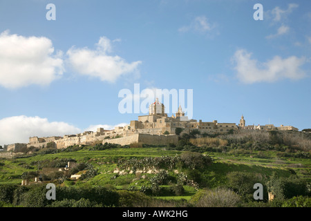 L'ancienne ville de Mdina Malte Banque D'Images