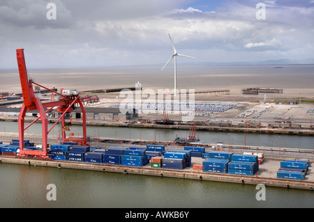 Stations d'AVONMOUTH ET LA ZONE INDUSTRIELLE PRÈS DE BRISTOL UK Banque D'Images