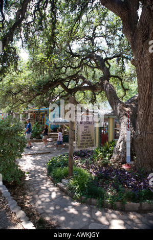 Shopping dans Wimberely au Texas Banque D'Images