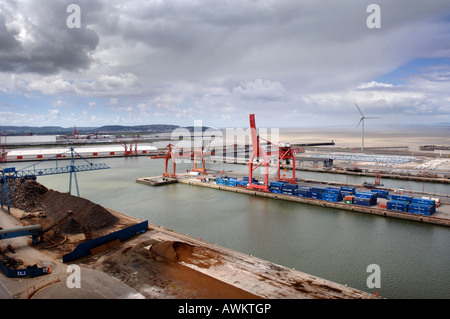 Stations d'AVONMOUTH ET LA ZONE INDUSTRIELLE PRÈS DE BRISTOL UK Banque D'Images