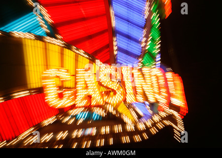 Les néons de casino à Macao, casino Lisboa Banque D'Images
