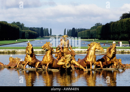 Fontaine (Bassin d'Apollon Apollo), Château de Versailles, Versailles, France, Europe Banque D'Images