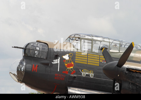 Avro Lancaster classic 2 Guerre mondiale, la Royal Air Force Bomber Command à long rayon d'aéronef Banque D'Images