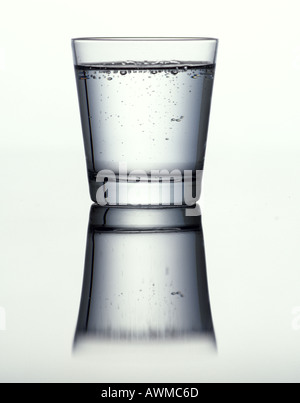 Close-up de verre d'eau Banque D'Images