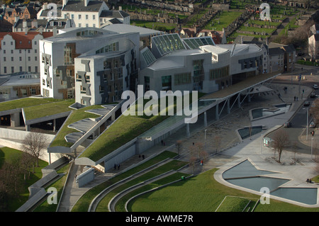 Bâtiment du Parlement écossais à Édimbourg Banque D'Images