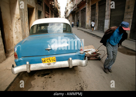 American Vintage car à La Havane, Cuba, Caraïbes Banque D'Images