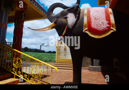 Medine Maurice Tamil Temple Hindou pour les travailleurs de la canne à sucre de Maha Kali tantrique Banque D'Images