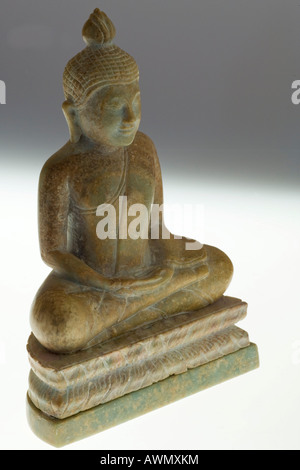 Statue de Bouddha de Jade antique, la Chine, l'Asie Banque D'Images