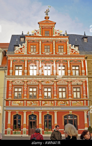 'Zum Breiten Herd' restaurant, Erfurt, Thuringe, Allemagne, Europe Banque D'Images