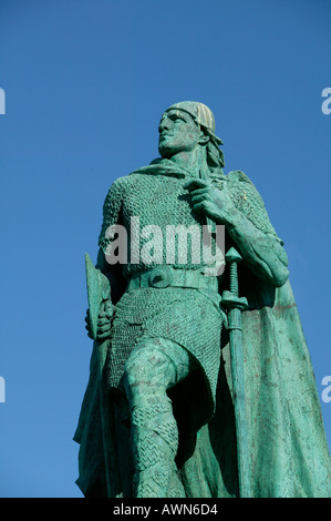 Leifur Eiriksson Reykjavik Islande Banque D'Images