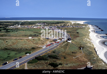 Grenen au nord de Skagen au Danemark à partir de l'ancien phare Banque D'Images