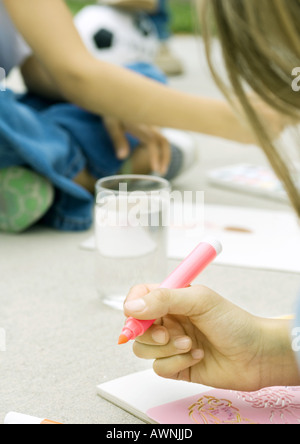 Dessin d'enfants en plein air Banque D'Images