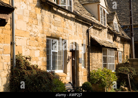 Cottages en pierre, Gloucestershire, Royaume-Uni Banque D'Images