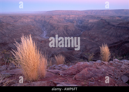 Matin voir plus de Fish River Canyon, Namibie, Afrique Banque D'Images