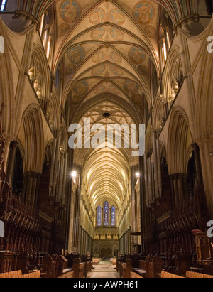 La cathédrale de Salisbury - Wiltshire Banque D'Images