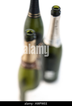 Des bouteilles de champagne vides, defocused Banque D'Images