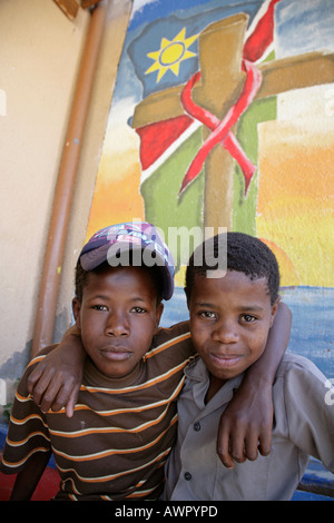 Les enfants de la Namibie à l'Nordkamp Bernard Youth Centre Banque D'Images