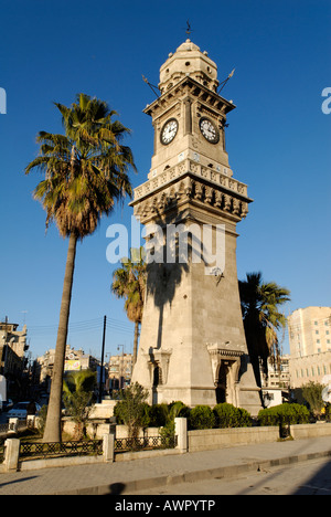 Tour de l'horloge de la vieille ville d'Alep, Syrie Banque D'Images