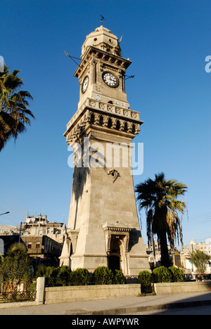 Tour de l'horloge de la vieille ville d'Alep, Syrie Banque D'Images