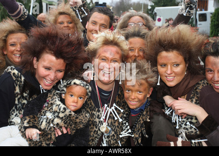 Défilé de Mardi Gras à Muelheim-Kaerlich, Rhénanie-Palatinat, Allemagne : les chats Banque D'Images