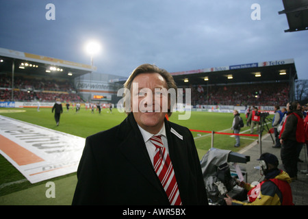 Président de la German soccer club FSV Mainz 05, Harald Strutz Banque D'Images