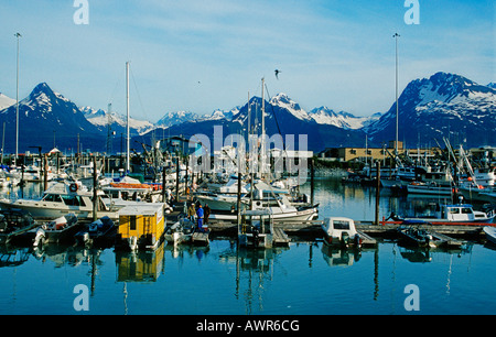 Port Valdez, Prince William Sound, Alaska, USA Banque D'Images