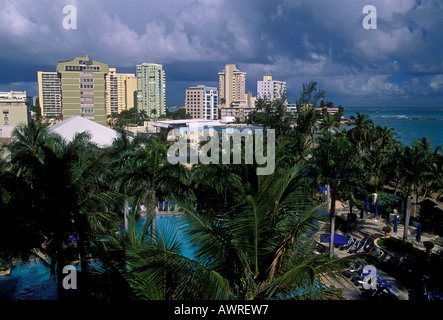 The Ritz-Carlton San Juan Hotel Spa and Casino, The Ritz-Carlton San Juan Hotel, Isla Verde, Puerto Rico, Caroline Banque D'Images