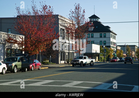 Le centre-ville de Anacortes, Washington, USA Banque D'Images