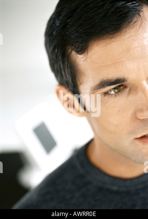 Visage de l'homme, vue partielle, close-up Banque D'Images