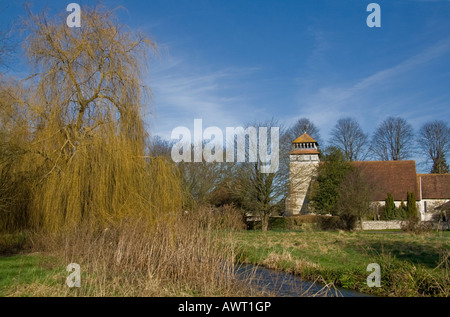 L'église St Andrews Meonstoke Corhampton Hampshire Banque D'Images