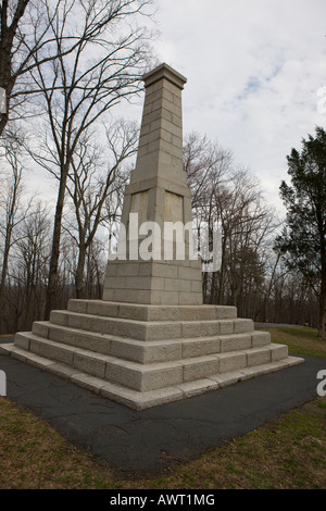 Monument du centenaire, Kings Mountain National Military Park près de Blacksburg en Caroline du Sud 14 mars 2008 Banque D'Images