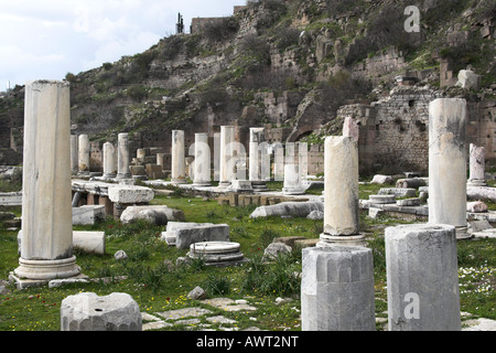 Vue de l'acropole de Pergame bergama izmir Turquie Banque D'Images