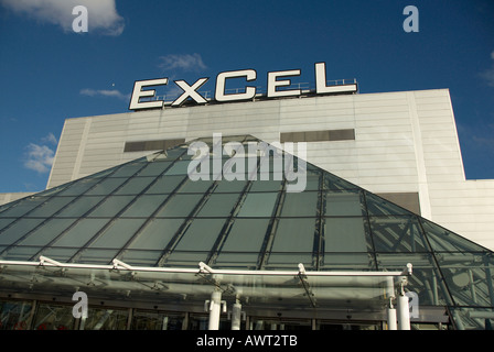 Le parc des expositions et centre de conférences Excel dans les Docklands de Londres Banque D'Images