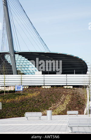 Passerelle de CENTRAL PARK, Manchester, UK Banque D'Images