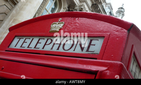 Boîte de téléphone traditionnel britannique Banque D'Images