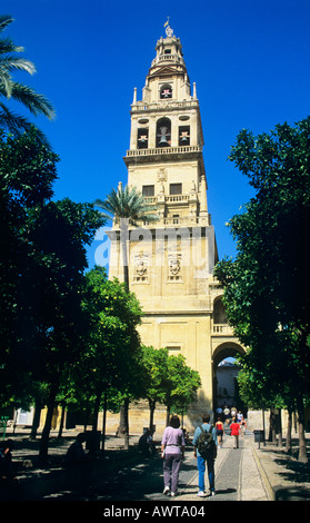 Espagne Andalousie Andalousie Torre del Alminar le clocher de la mosquée Mezquita de Cordoue ou Banque D'Images