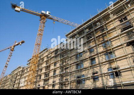 Rheinauhafen Koeln Baustelle construction Cologne port yacht site de stockage supplémentaires ville Banque D'Images